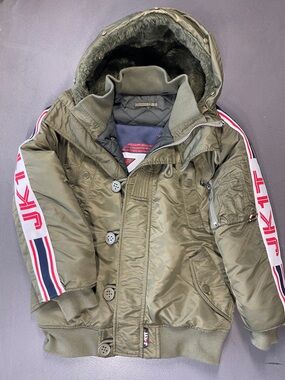 JACK1T JK1T Green Hooded Jacket Mens Size Small S